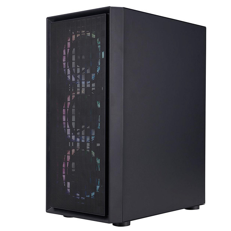 Корпус 1stPlayer Go6-BK-4FS7 Black без БП