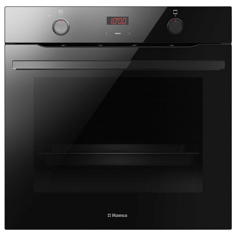Духовка электр. Hansa, 60см, 77л, A, гриль, емаль легкого очищення, диспл., чорний