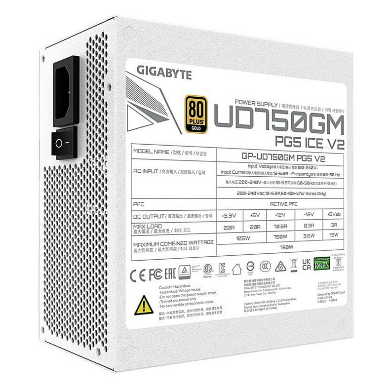 Блок живлення Gigabyte GP-UD750GM PG5 V2 ICE 750W