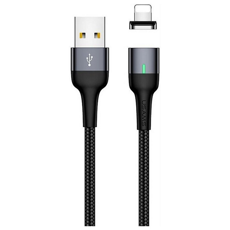 Кабель Usams US-SJ326 USB - Lightning, магнитный, 1 м, Tarnish (SJ326USB01)