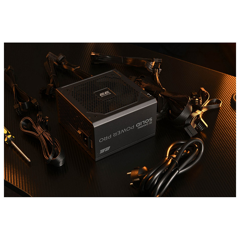 Блок питания 2E GAMING Solid Power Pro (750W), >85%, 80+ Bronze, 120mm, 1xMB 24pin(20+4), 2xCPU