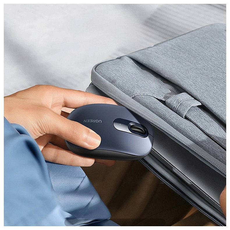 Мышка UGREEN MU105, 2400dpi., 3кн., синяя