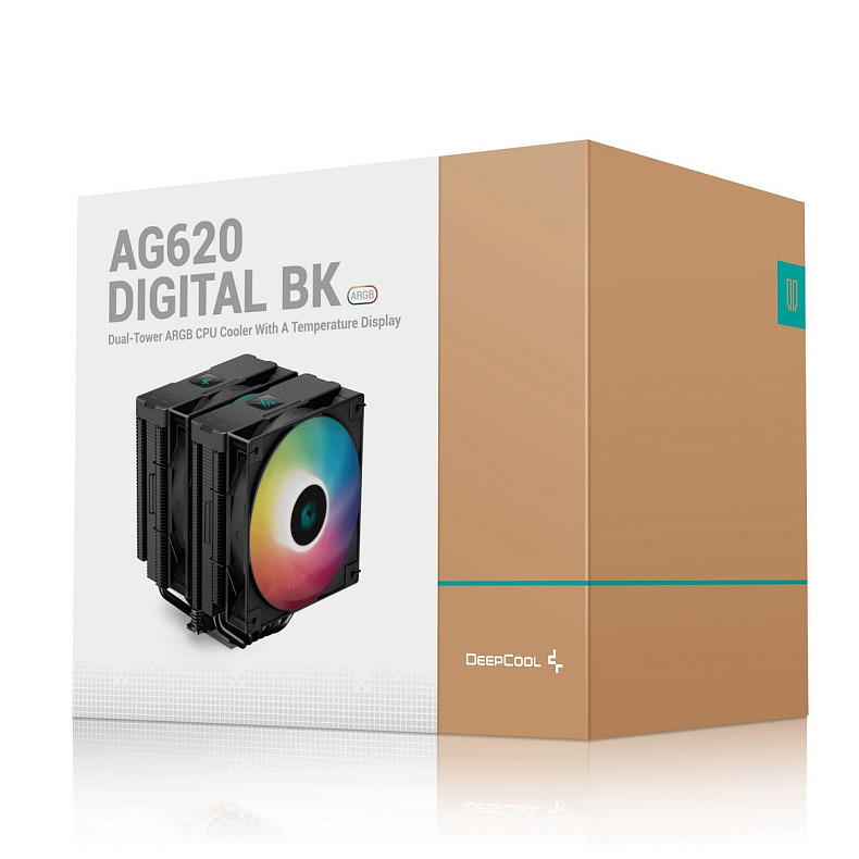 Процесорний кулер DeepCool AG620 Digital BK ARGB (R-AG620-BKADMN-G-2)