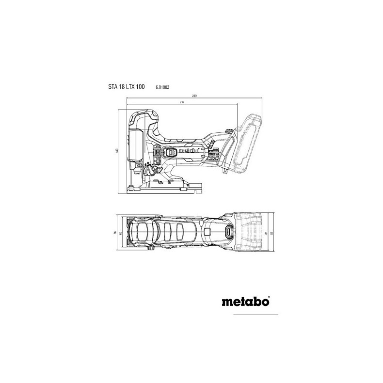 Электролобзик Metabo STA 18 LTX 100 (601002890)