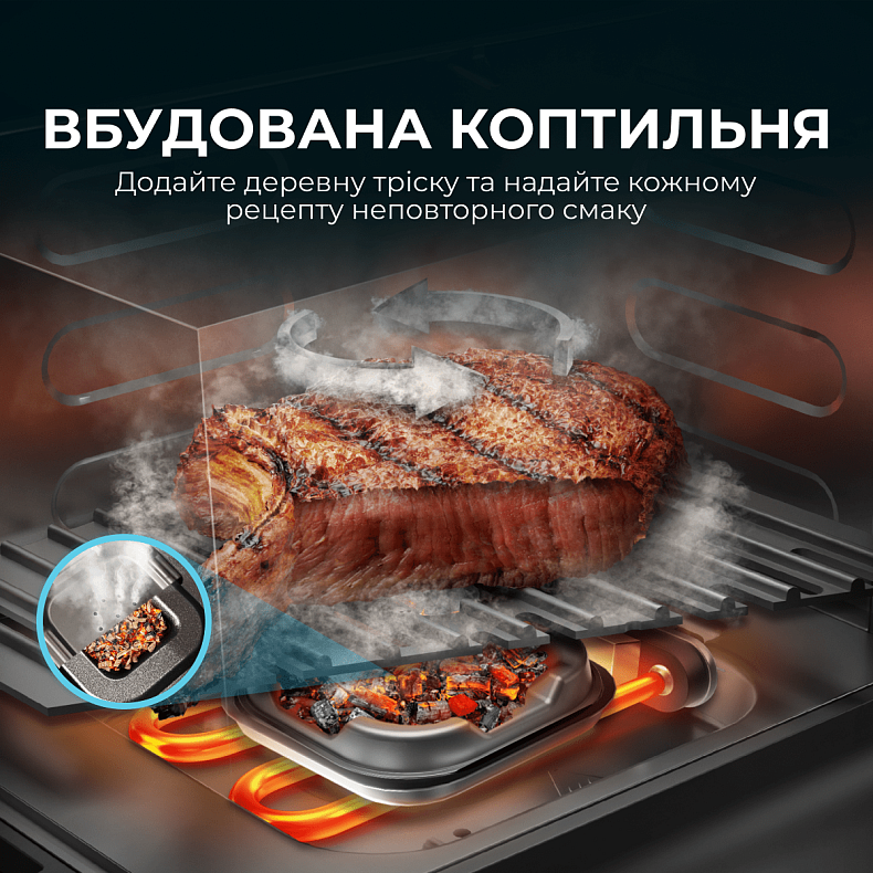 Мультипіч CECOTEC Cecofry&Grill Smokin 8500