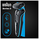Електрична бритва Braun Series 5 51-M1000s чорна/м'ятна