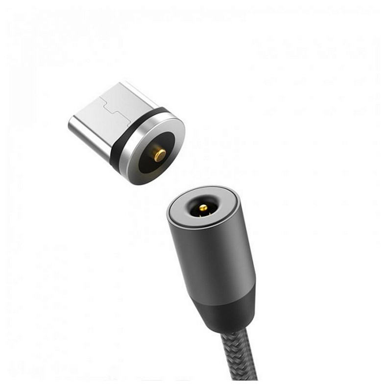 Кабель SkyDolphin S59V Magnetic USB - мікроUSB 1м, Black (USB-000442)