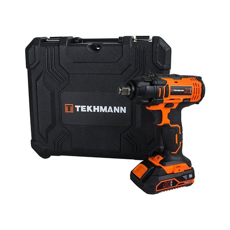 Гайковерт ударний акумуляторний Tekhmann TIW-300/i20 kit 20В АКБ 1x2А·год 300Нм 2800об·хв 1.2кг
