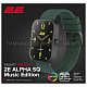 Смарт-часы 2E Alpha SQ Music Edition 46мм, Черно-зеленый