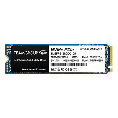 SSD диск Team MP33 128GB M.2 2280 PCIe 3.0 x4 3D TLC (TM8FP6128G0C101)