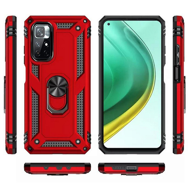 Чeхол-накладка BeCover Military для Xiaomi Poco M4 Pro 5G Red (707122)