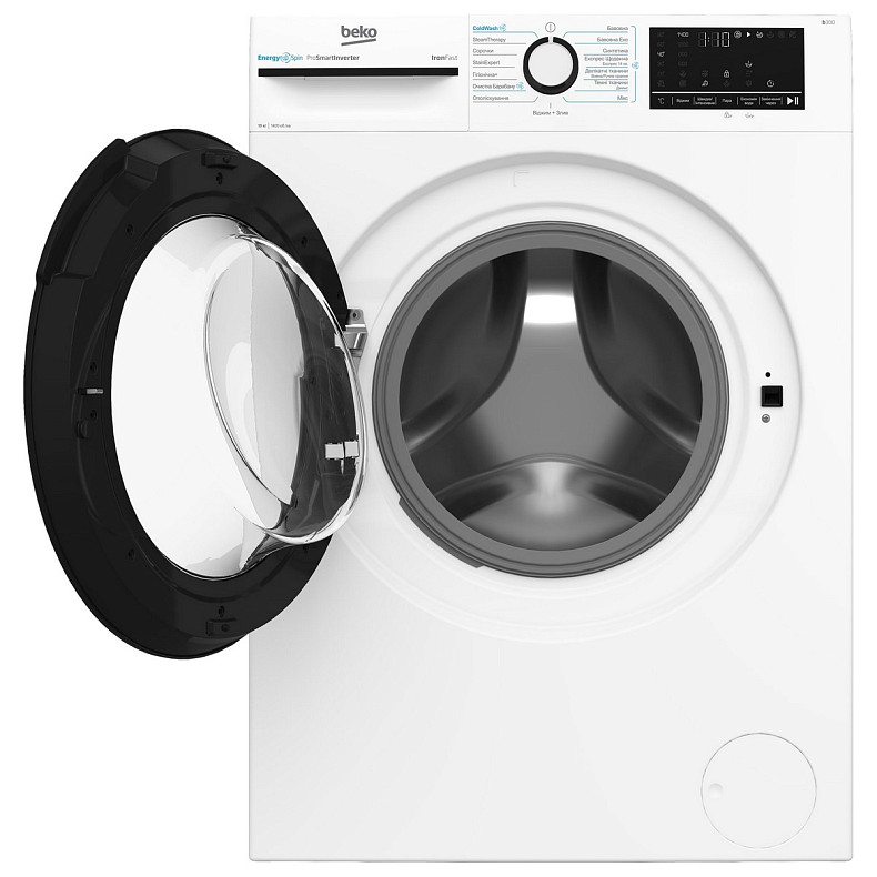 Пральна машина Beko фронтальна, 10кг, 1400, A+++, 58см, дисплей, інвертор, пара, білий