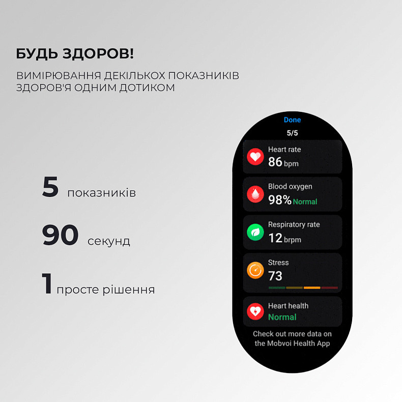 Смарт-часы MOBVOI TicWatch Pro 5 GPS Obsiidian