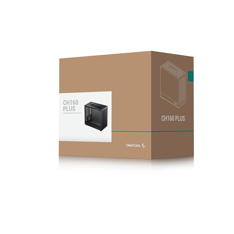 Корпус DeepCool CH160 Plus Black (R-CH160-BKNGM0-G) без БП