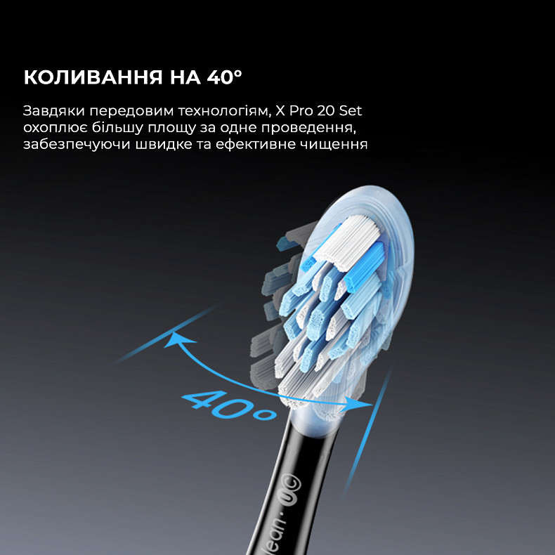 Електрична зубна щітка Oclean X Pro 20 Set Electric Toothbrush Black