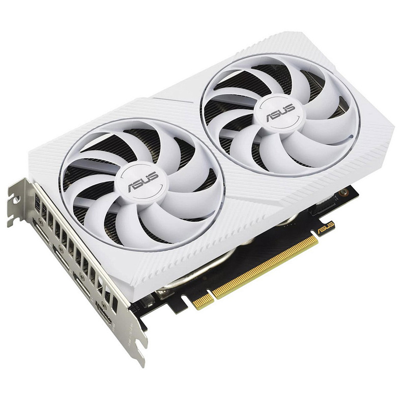 Видеокарта ASUS GeForce RTX 3060 8GB GDDR6 DUAL OC WHITE DUAL-RTX3060-O8G-WHITE (90YV0GB7-M0NA00)