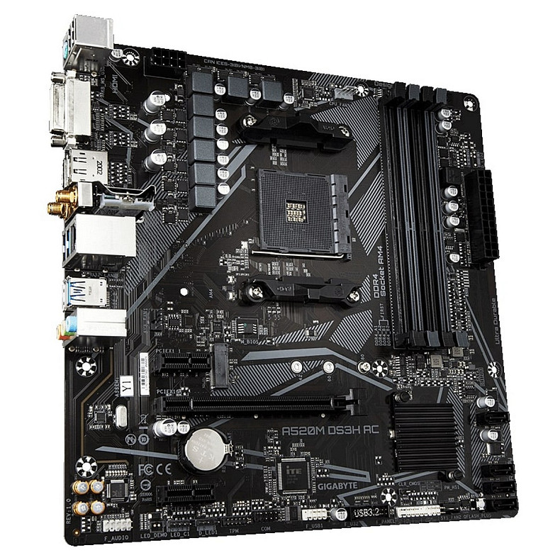 Материнская плата Gigabyte A520M DS3H AC Socket AM4