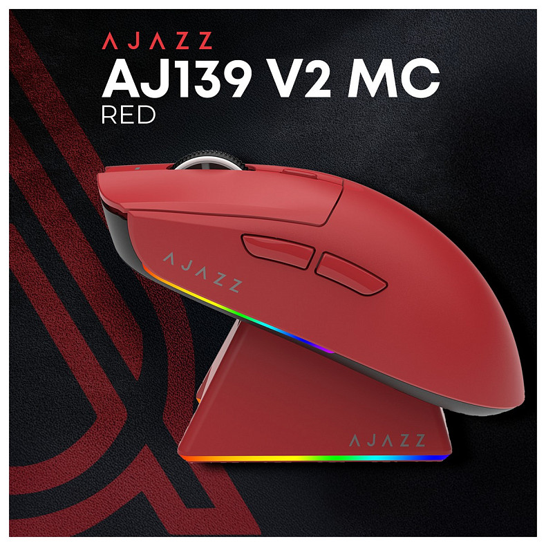 Мышь Ajazz AJ139 V2 Red (AJ139-V2-MC-R)