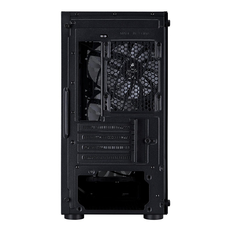 Корпус 1stPlayer X3-M-BK-4F1 Black без БЖ