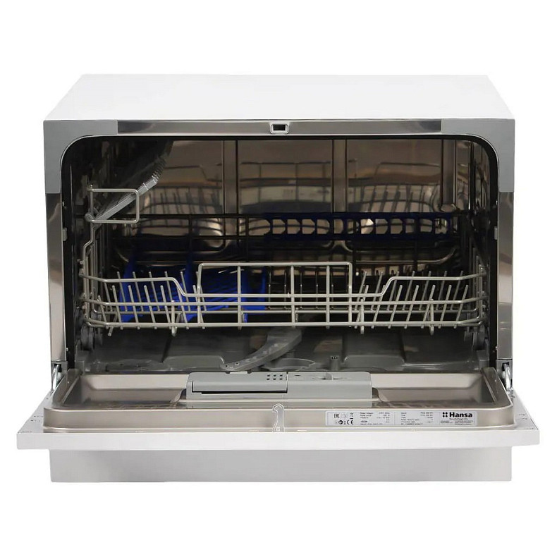 Посудомийна машина Hansa настільна, 6компл., A+, 55см, дисплей, білий