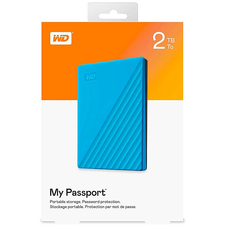 Жорсткий диск WD My Passport 2TB Blue (WDBYVG0020BBL-WESN)