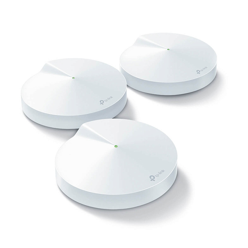 Wi-Fi Роутер TP-LINK Deco M5 3 pcs AC1300, 1xGE LAN, 1xGE WAN, MESH, MU-MIMO, Beamforming