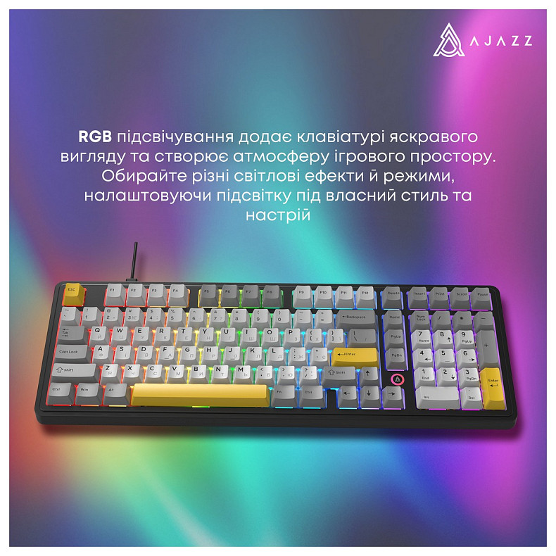 Клавіатура Ajazz AK980 Magnetic Switch Black USB-C (AK980-MAX-M-BGY)