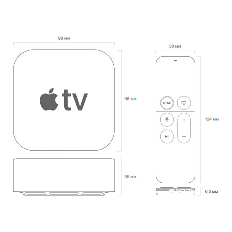 Медиаплеер APPLE TV 4K (32GB) (MQD22LL/A)