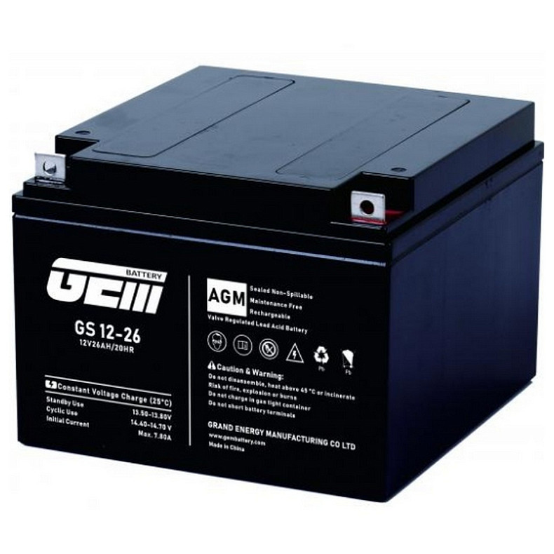 Акумуляторна батарея GEM Battery 12V, 26.0A, AGM
