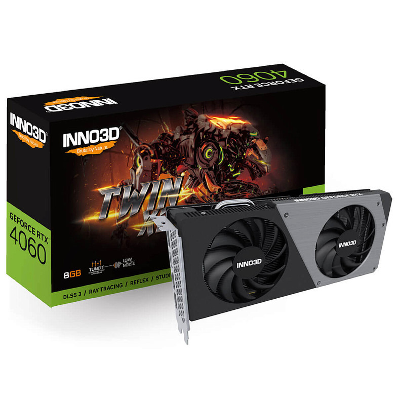 Видеокарта INNO3D GeForce RTX 4060 8GB GDDR6 TWIN X2