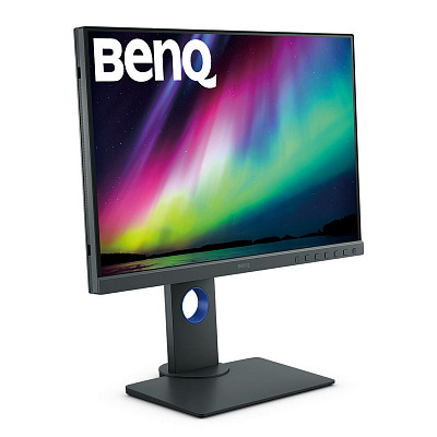 TFT 24.1" BenQ SW240, IPS, 16:10, 99% Adobe RGB, DVI-DL, HDMI, DP, USB хаб, Pivot, сірий