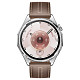 Смарт-часы Huawei Watch GT 6 46mm Steel with Brown Composite Leather Strap (55020FTW)