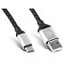 Кабель REAL-EL Premium Leather USB-USB Type C 1m, Black (EL123500049)