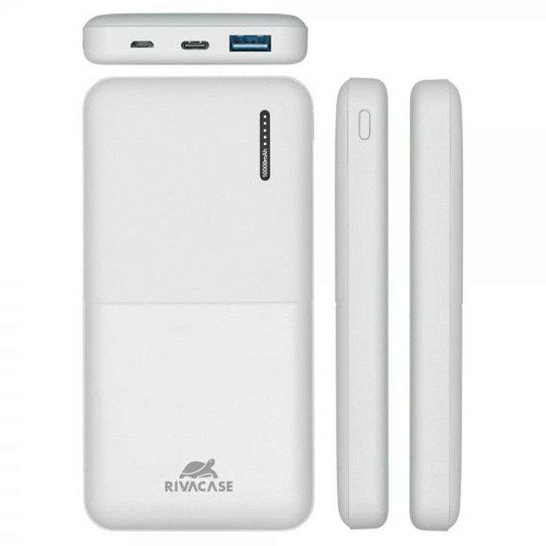 Универсальная мобильная батарея Rivacase Rivapower VA2531 QC3.0, PD3.0 18W 10000mAh White