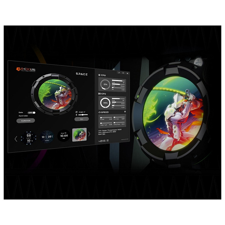 Система водяного охлаждения ID-Cooling Space LCD SL360 Pro SE