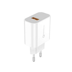 Сетевое зарядное устройство Foneng EU46 QC3.0 Charger (1USBх3A) White (EU46-CH-IP) + кабель Lightnin
