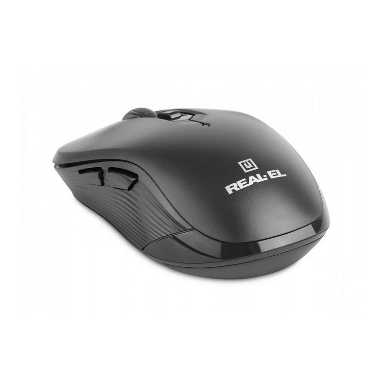 Мышь беспроводная REAL-EL RM-331W Black