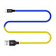 Кабель ColorWay USB-USB Type-C, 2.4А, 1м, Blue/Yellow (CW-CBUC052-BLY)