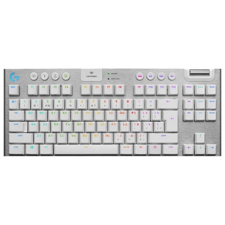 Клавиатура Logitech G915 Gaming TKL Tenkeyless LightSpeed Wireless RGB Mechanical White