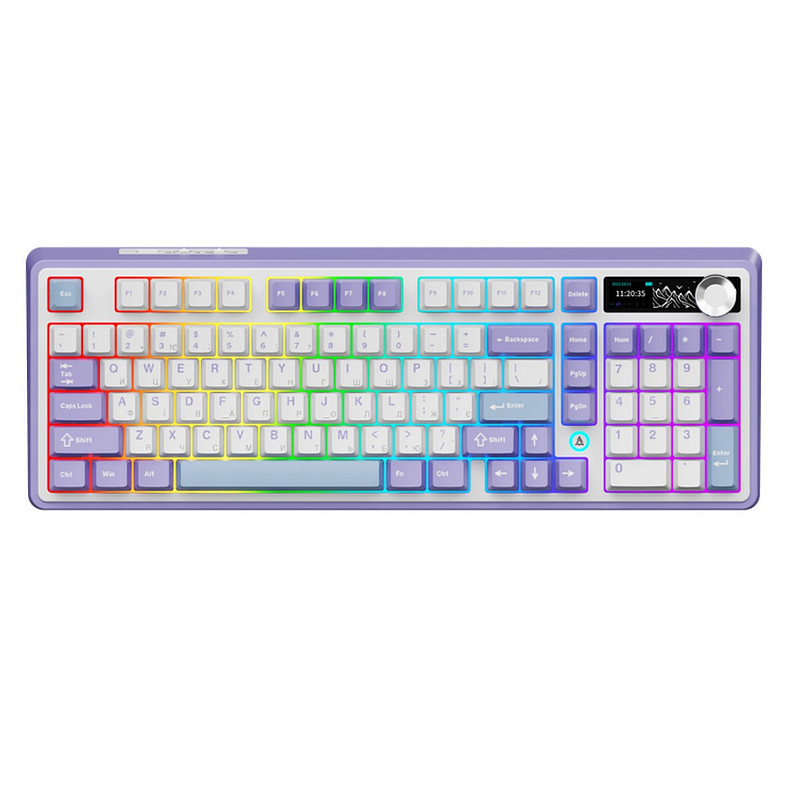 Клавіатура Ajazz AK980 Clear Sky Switch Purple (AK980-CS-PWB)