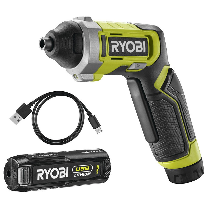 Электроотвертка Ryobi RSD4-120T USB (5133006210)