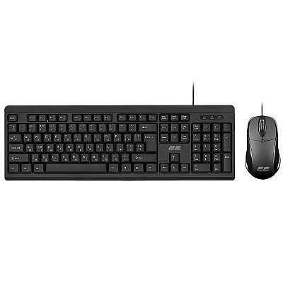 Комплект (клавиатура, мышь) 2E MK401 (2E-MK401UB) Black USB