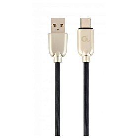 Кабель Cablexpert (CC-USB2R-AMCM-2M) USB 2.0 A - USB Type-C, премиум, 2м, черный