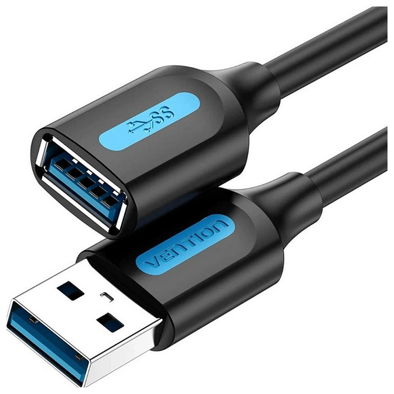 Подовжувач Vention USB-USB 1.5m, Black (CBHBG)