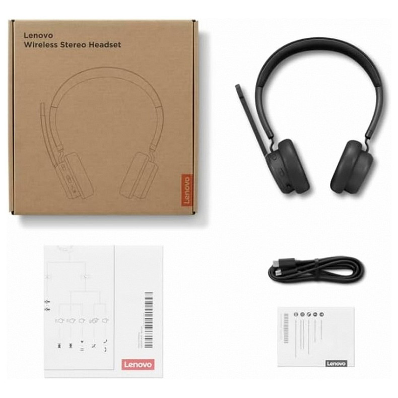 Гарнитура Lenovo Wireless Stereo Headset Black (4XD1Q30302)