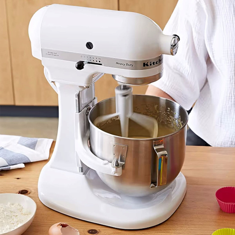Кухонный комбайн KitchenAid Heavy Duty 4,8 л 5KPM5EWH с откидным блоком белый