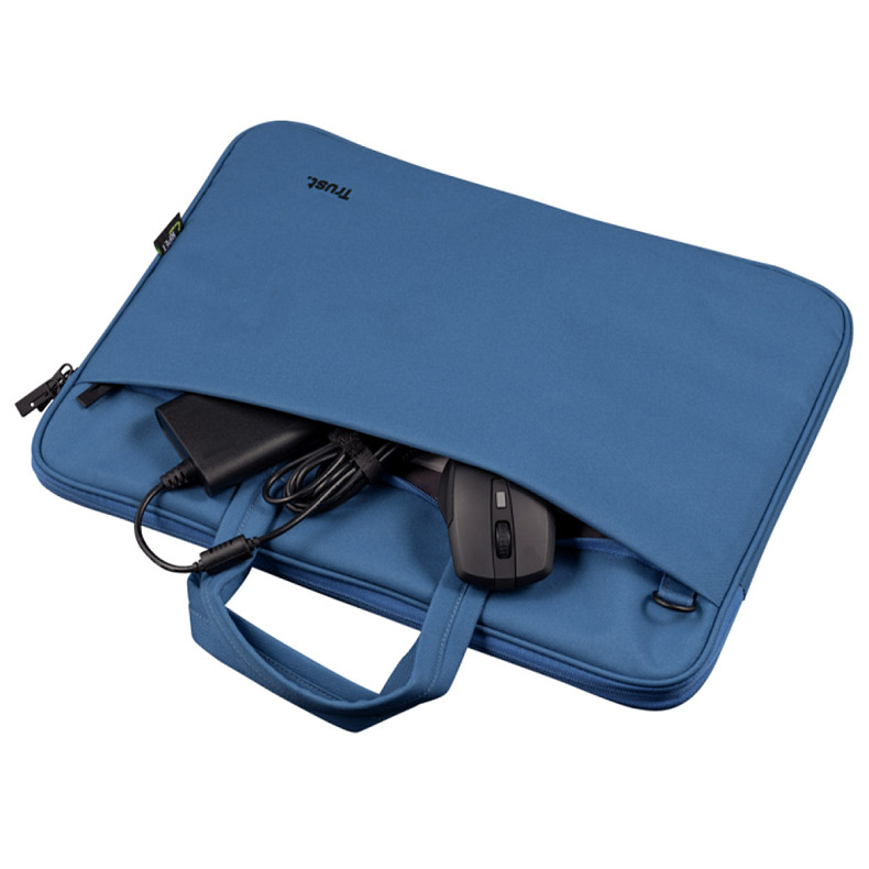 Сумка для ноутбука Trust Bologna Slim Laptop Bag 16 inch Eco - blue