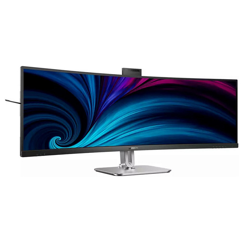 Монитор 48.8" Philips 49B2U6900CH, VA 5120x1440, изог., 2xHDMI, DP, 2xUSB-C, RJ-45, USB-hub, cam,HAS,колл