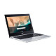 Ноутбук Acer Chromebook CB311-11H 11" IPS, MediaTek MT8183, 4GB, F64GB, UMA, ChromeOS, серебристый