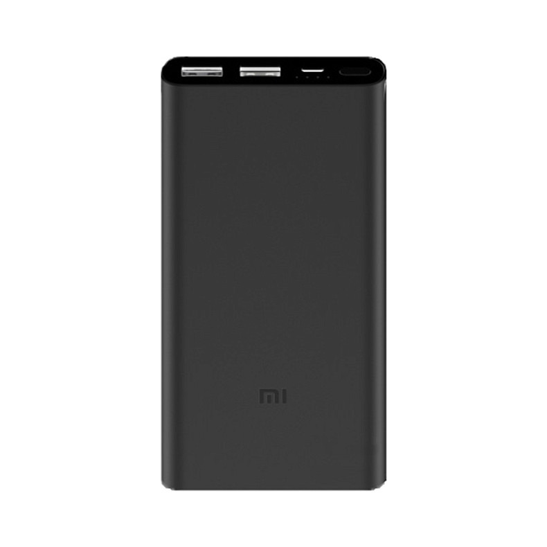 Универсальная мобильная батарея Xiaomi Mi Power Bank 2 10000 mAh QC2.0 (2.4A,2USB) (PLM09ZM) Black (VXN4230GL)